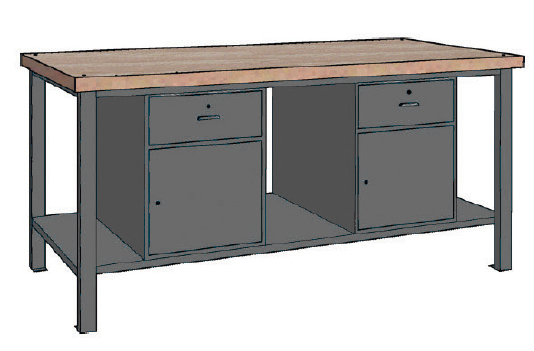 Contimac 770210 Wp 107 S/Aaa radni sto 2000X700X890