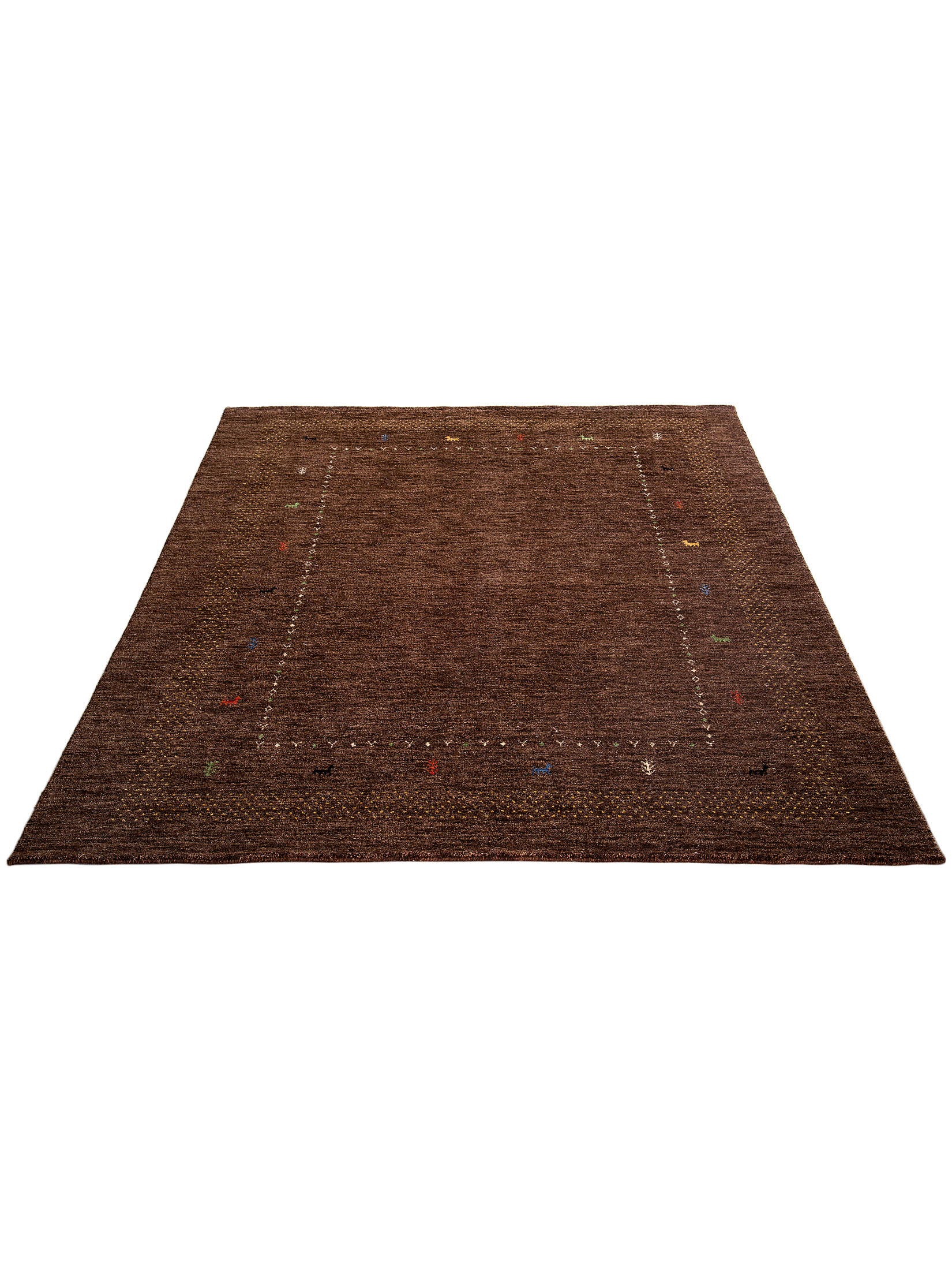 Kamlapur Gabbeh-Teppich, Dark Brown