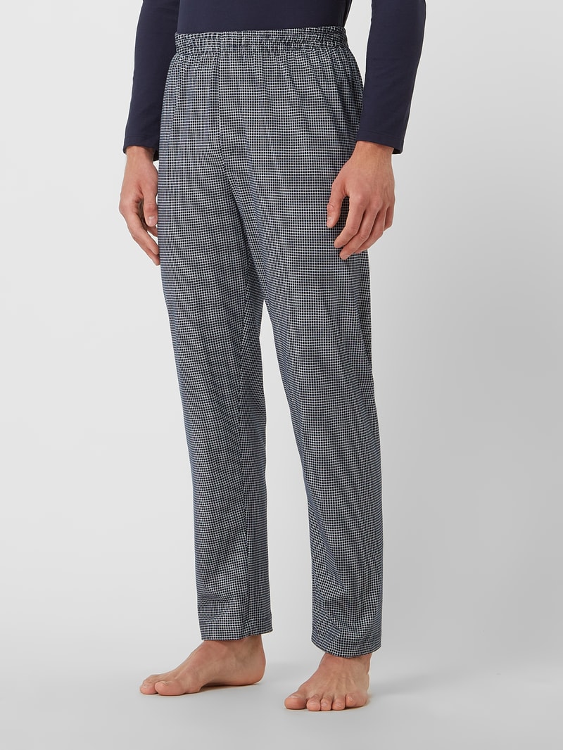 Pyjama-Hose aus Baumwolle in dunkelblau