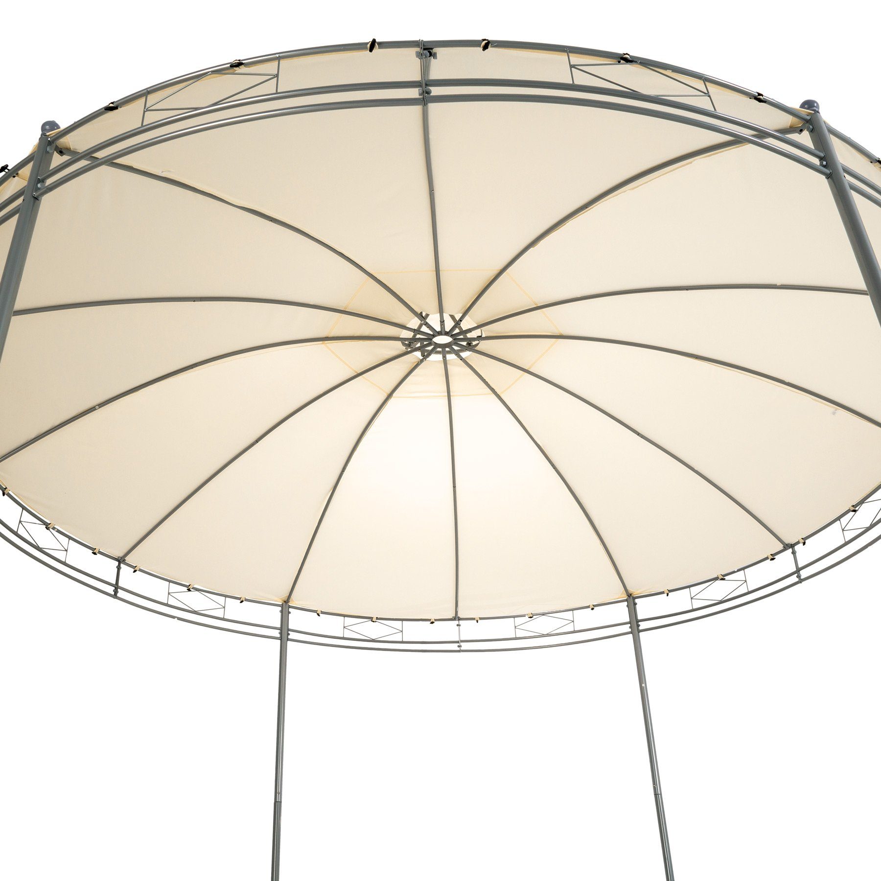 tectake Pavillon Siana, mit 6 Seitenteilen, (Set inkl. Seitenteile), Verstellbare Höhe