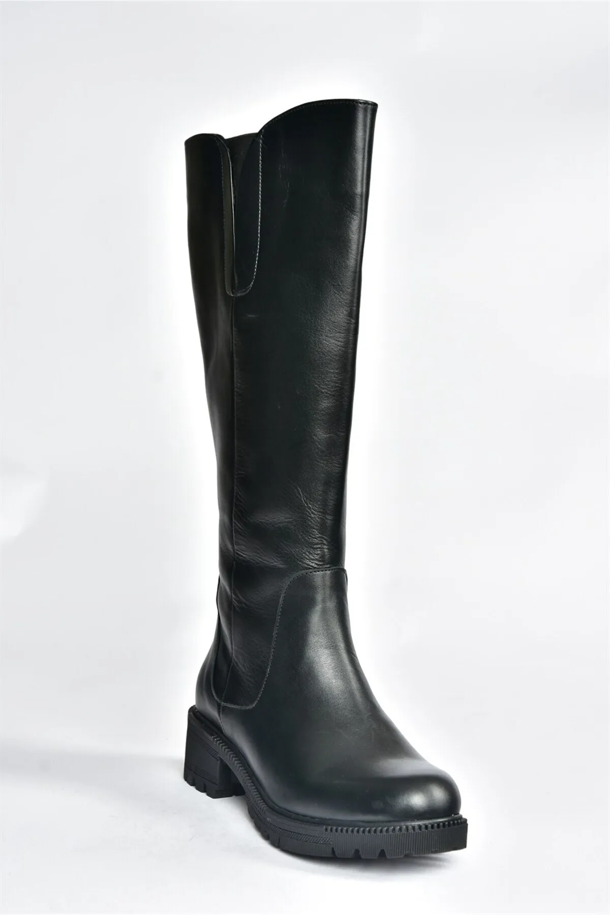Fox Shoes  Schwarze lässige Damenstiefel aus echtem Leder N654226103