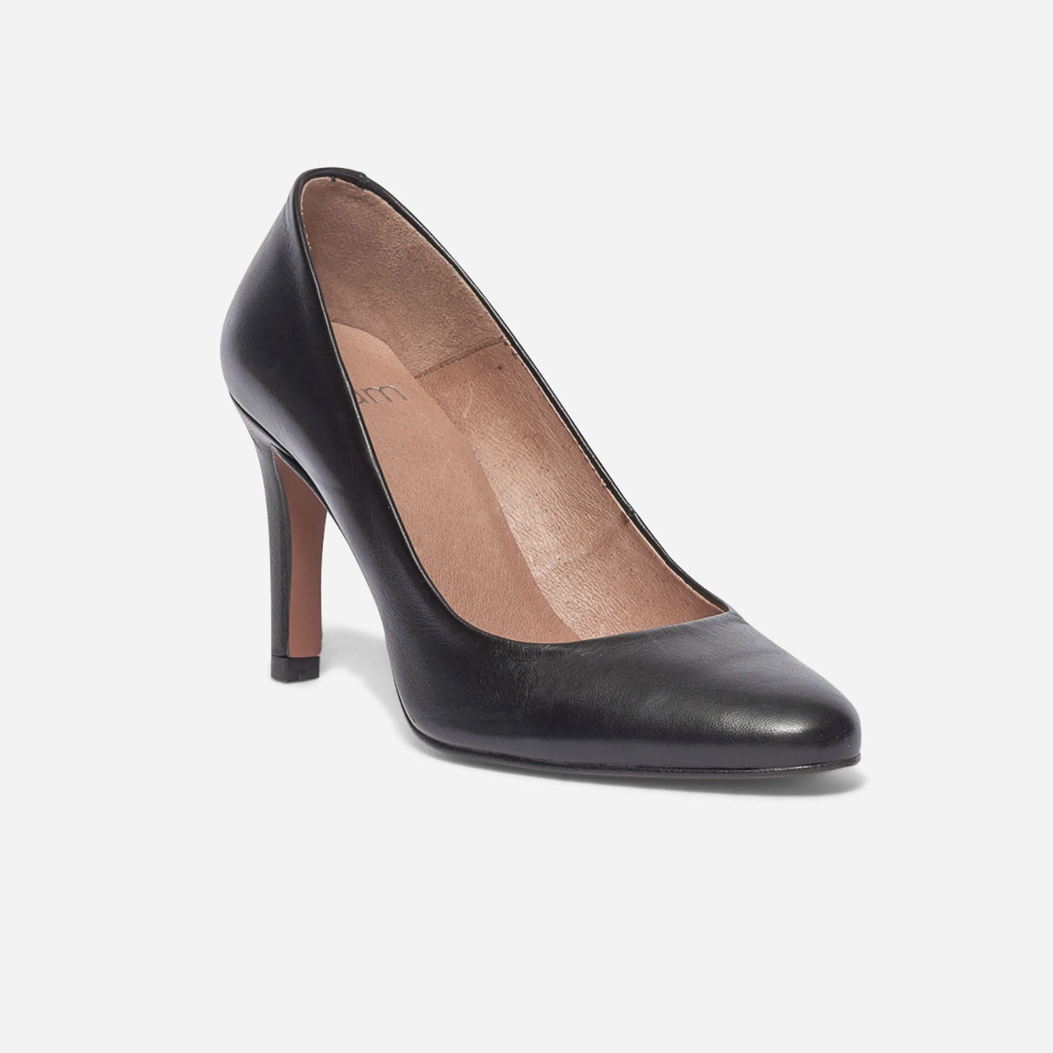 Escarpin noir en cuir