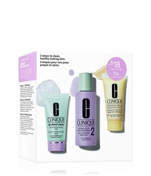 CLINIQUE All About Clean 3 Step Skin 2 Mini Kits Gesichtspflegeset-1 Stk