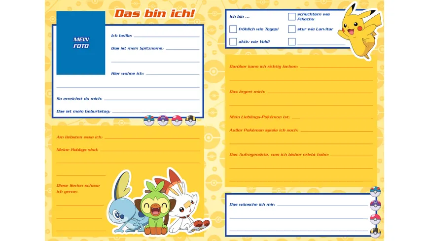 Pokémon: Meine Freunde Freundebuch