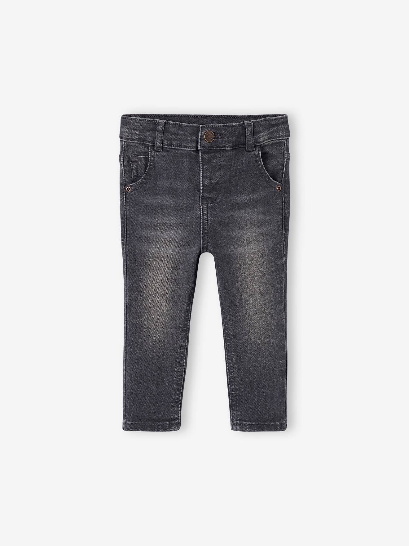 Jean bébé coupe droite BASICS denim gris