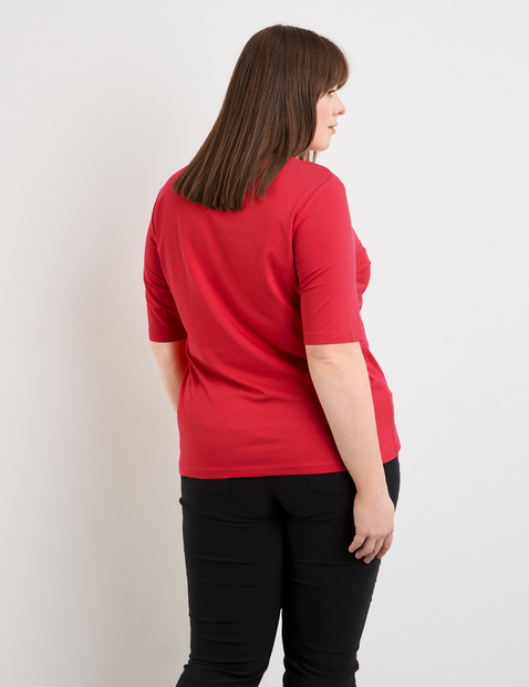Basic Shirt aus Baumwoll-Mix