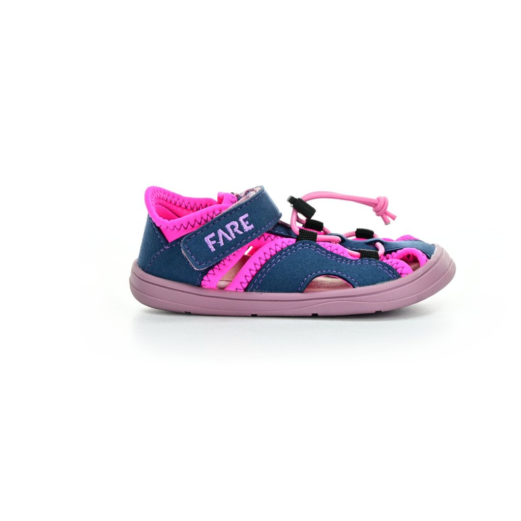Fare WIDE 7061451 blau-rosa Barfußsandalen