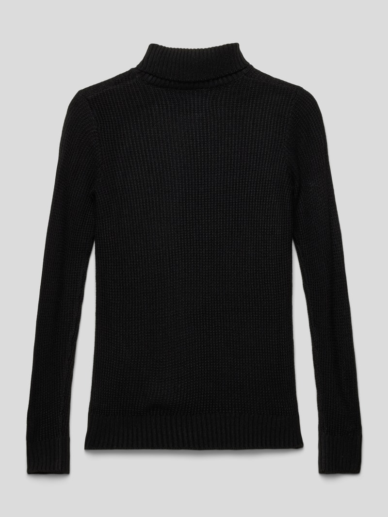Strickpullover mit Rollkragen Modell 'JORKYLE' in schwarz