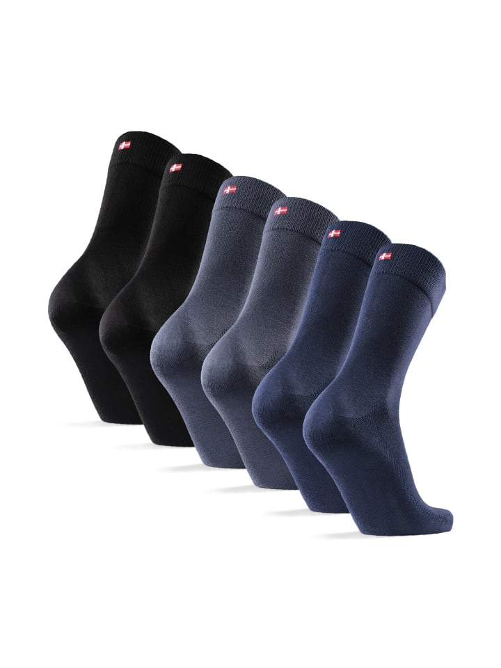 DANISH ENDURANCE Socken Bamboo Business in black/grey/navy günstig kaufen
