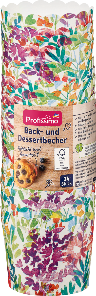Back-& Dessertbecher, 24 St