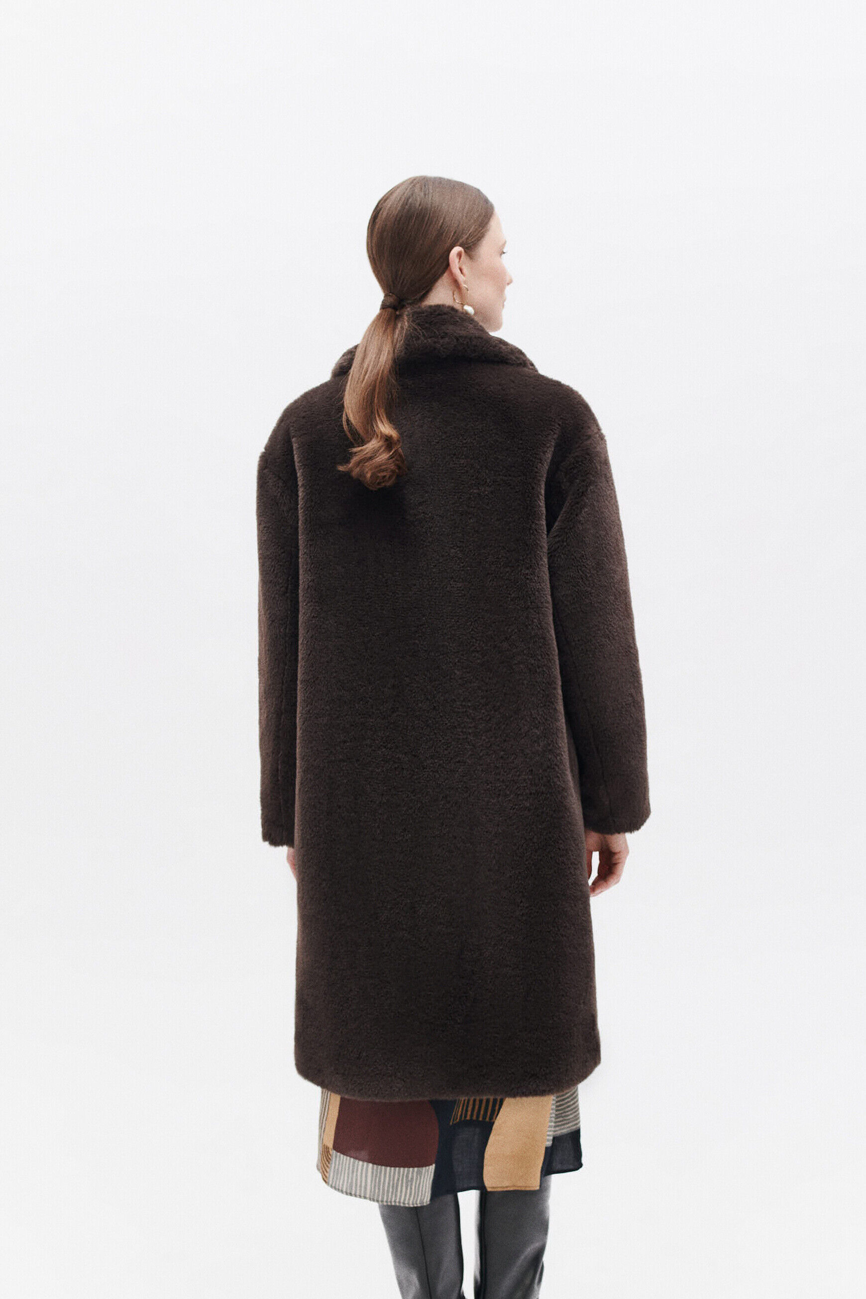 Manteau glovissa marron fonce femme