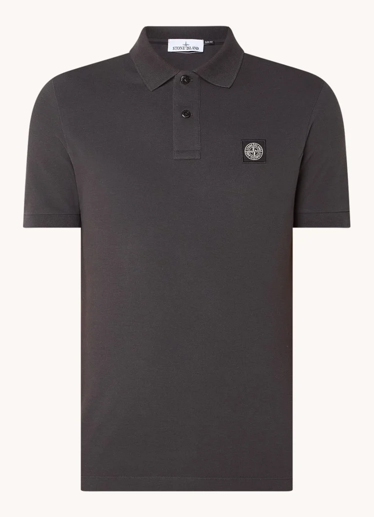 Πόλο μπλουζάκι Stone Island 2SC17 με λογότυπο, βαμβακερό, πικέ