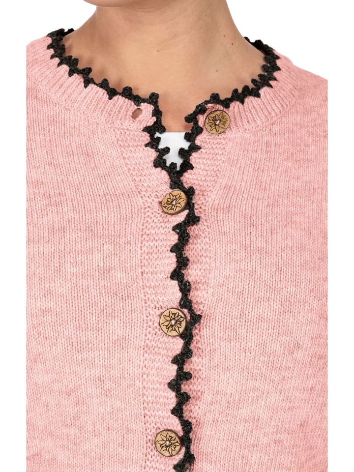 Hangowear Strickjacke WIBERTA in rosa günstig kaufen