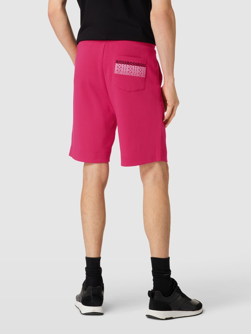 Sweatshorts mit Label-Details Modell 'Headlo' in pink