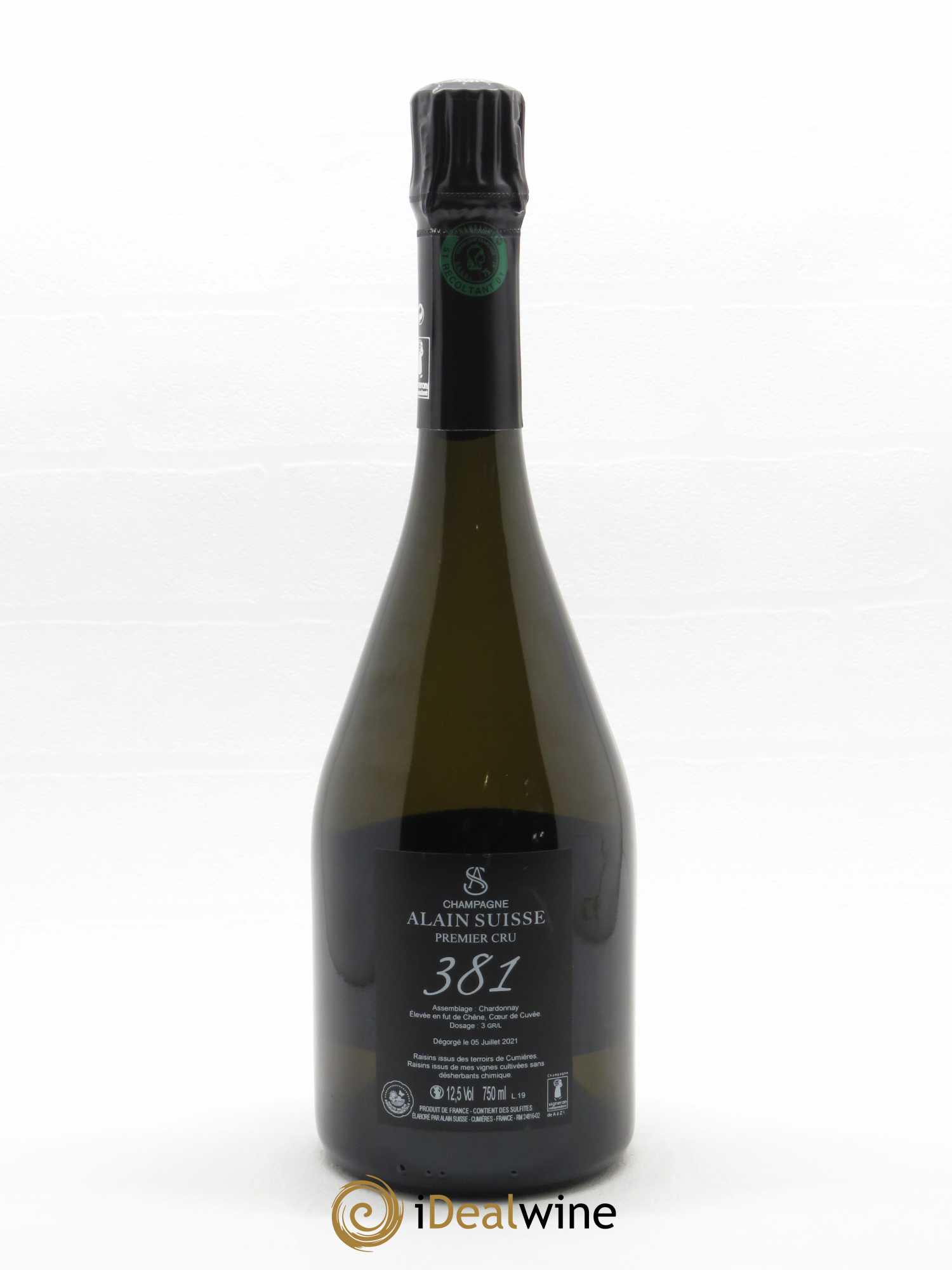 Cuvée 381 Extra Brut Suisse Laval   - Lot de 1 Bouteille
