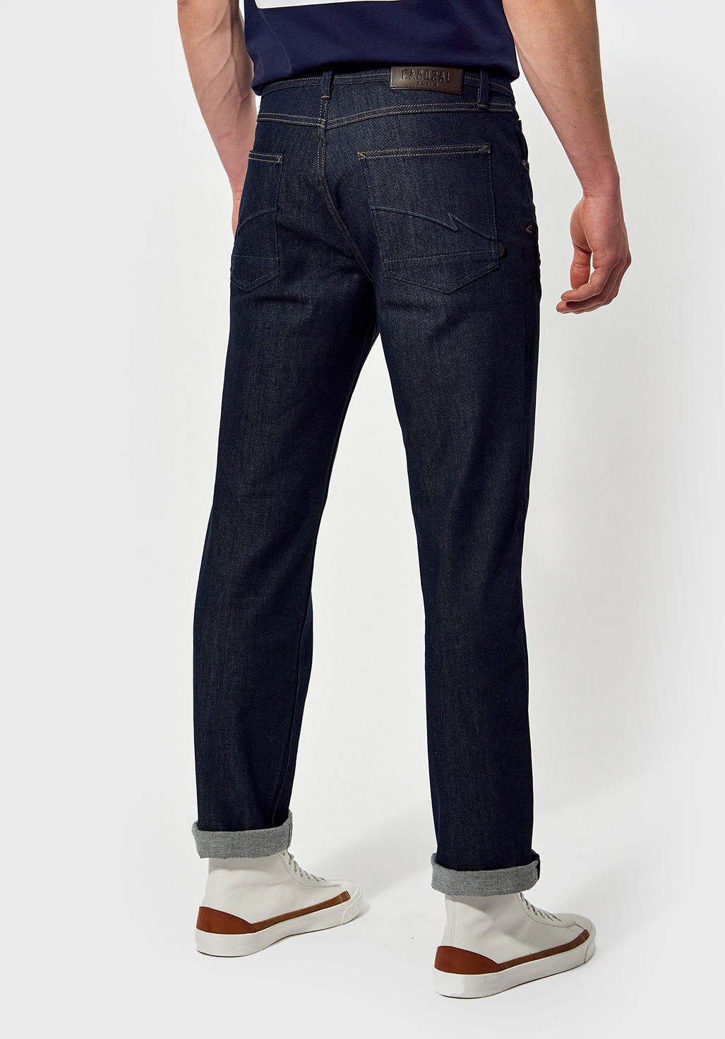 DATTT  Jean straight Homme bleu délavé