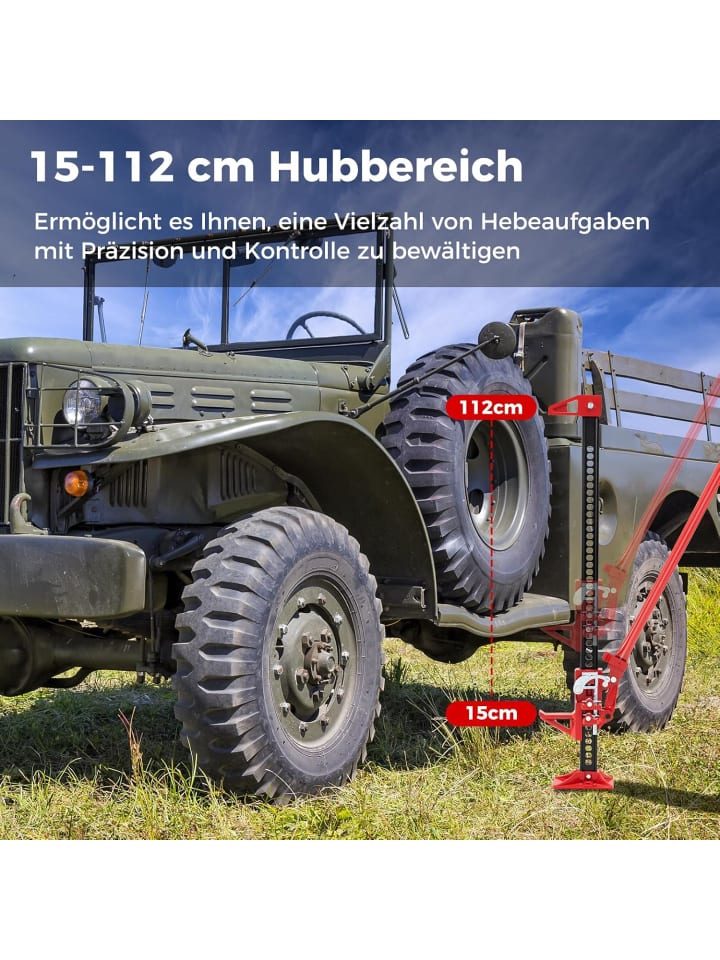 COSTWAY Wagenheber 3T in Rot günstig kaufen onesize