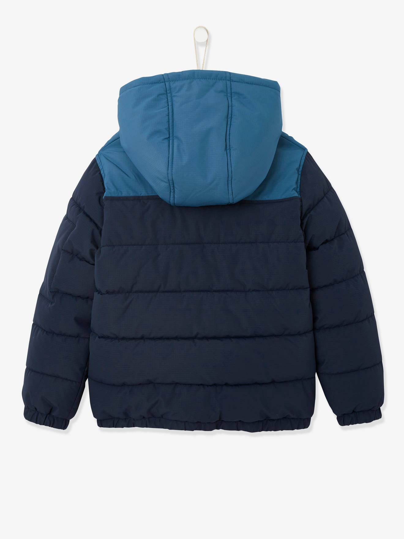 Vertbaudet Jungen Steppjacke mit Kapuze, Recycling-Polyester - khaki