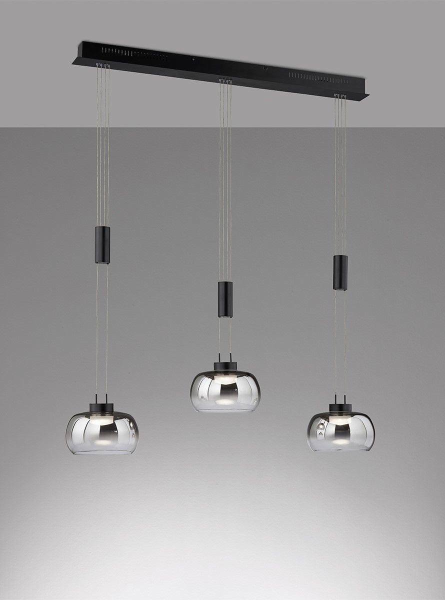 Fischer & Honsel 3-flg LED Pendelleuchte Arosa