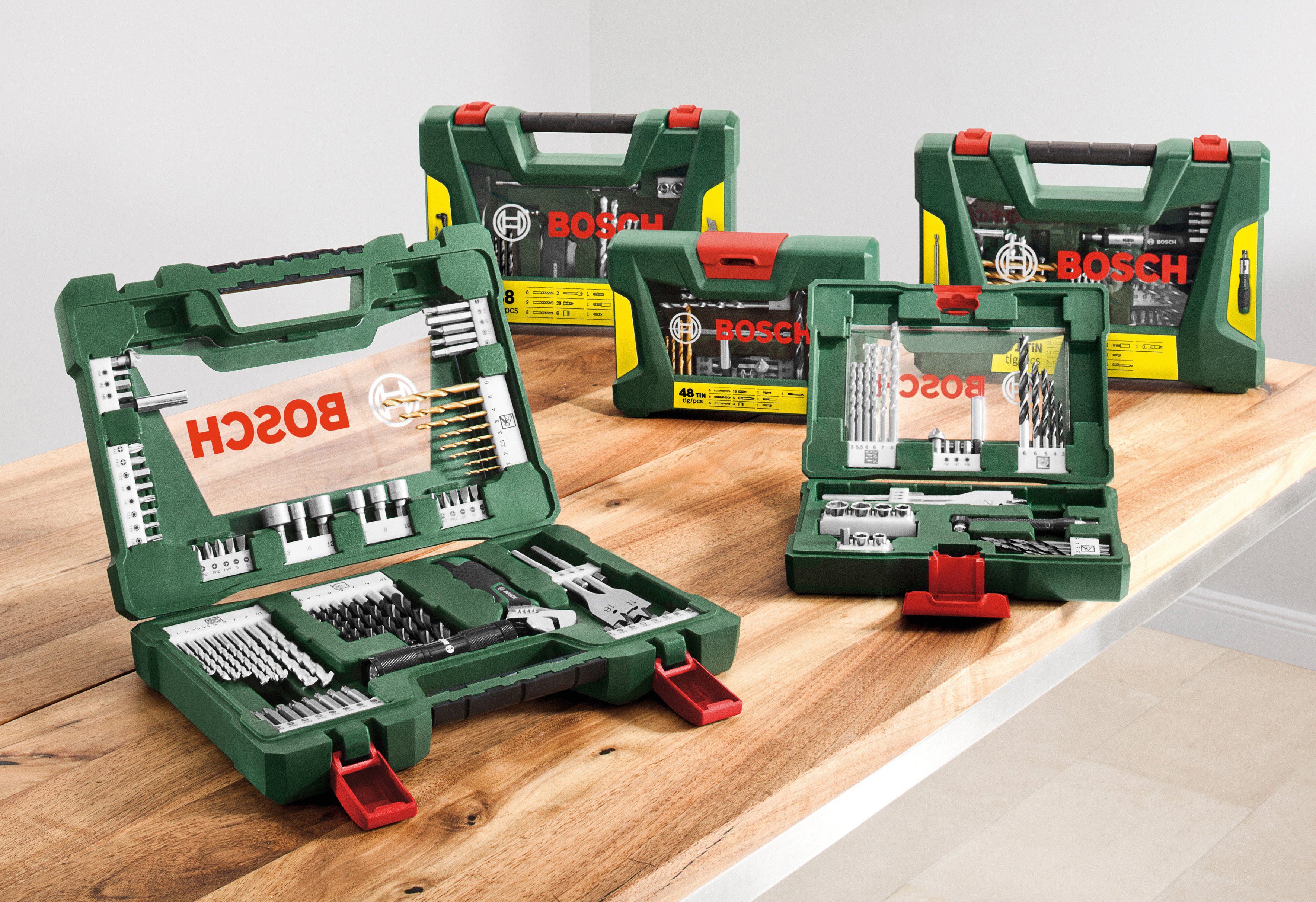 Bosch Home & Garden Bohrer- und Bitset V-Line, 91-teilig