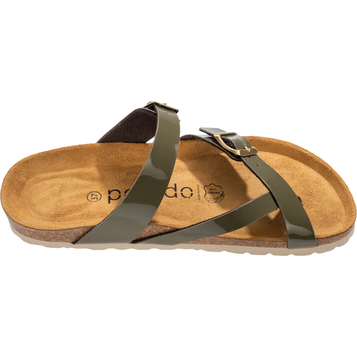 Palado Cres Lack, Pantoletten, Damen, Olive