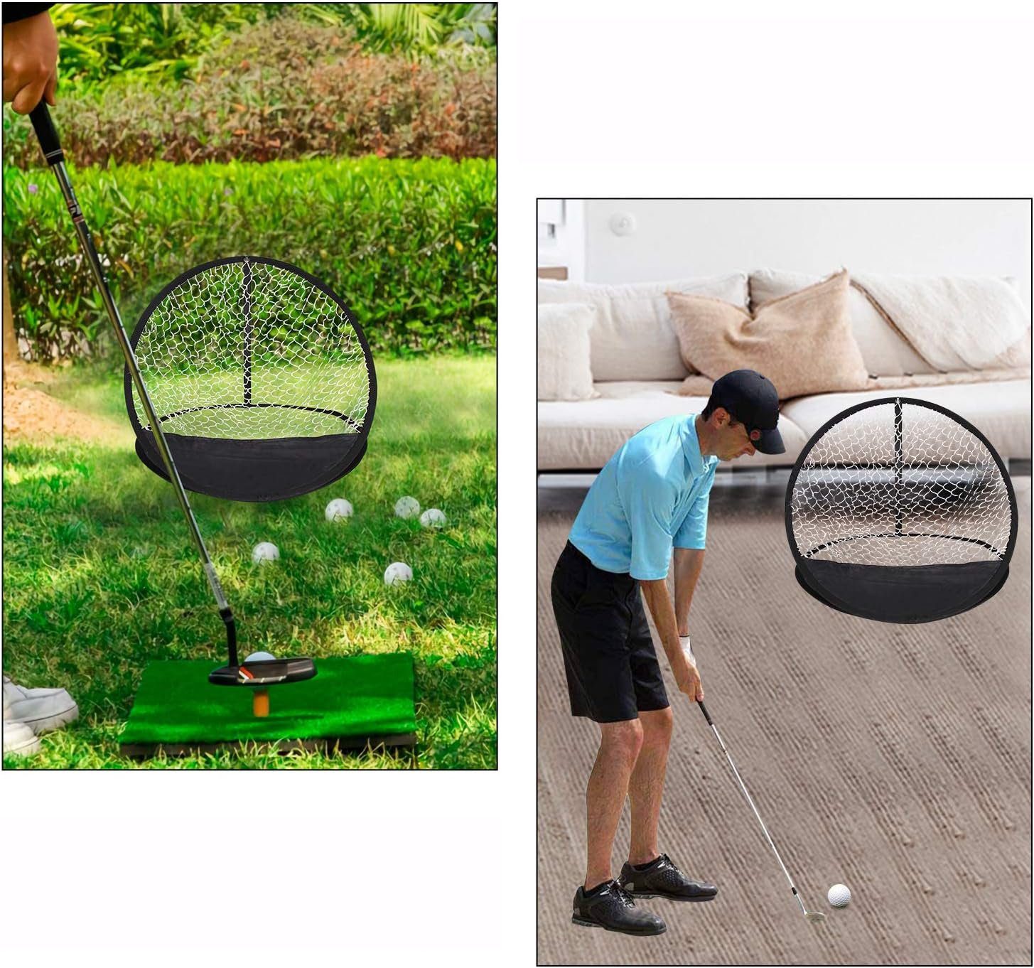 ZanMax Golfnetz Golf-Trainingsnetz, zusammenklappbares Chipper-Pop-up-Netz (1-St)