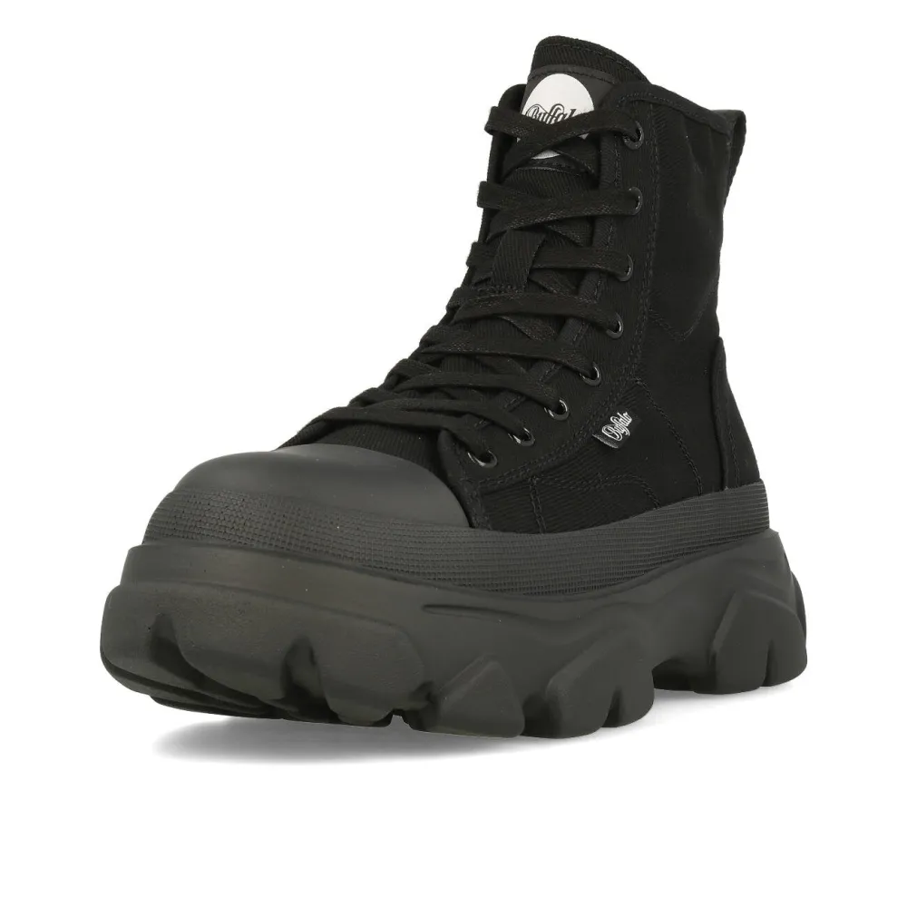 Buffalo Cade Lace Up Hi Organic Cotton 16224551 / schwarz