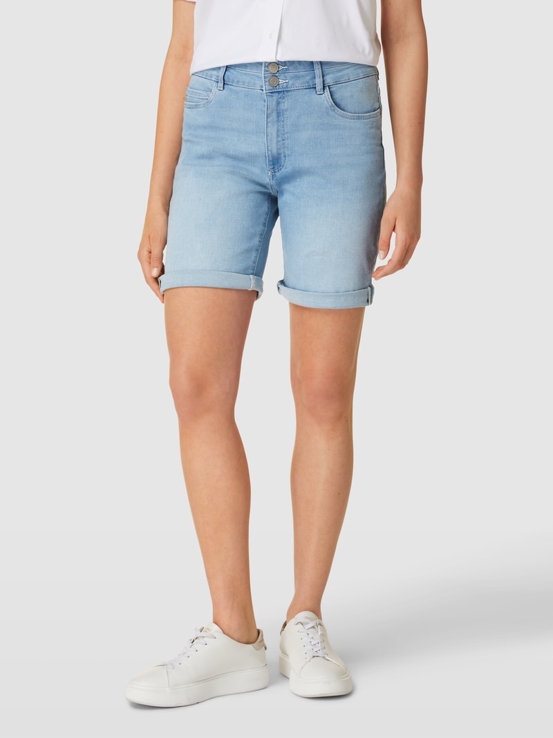 Bermudas in Denim-Optik in ozean blau