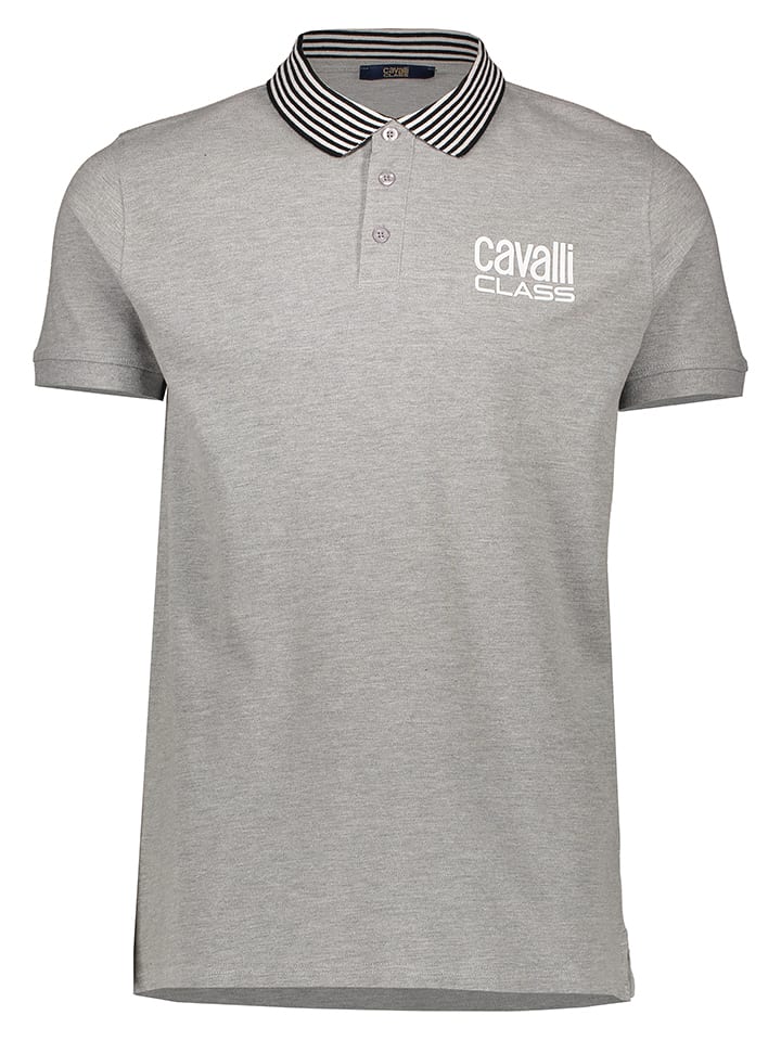 cavalli CLASS Poloshirt in Grau günstig kaufen