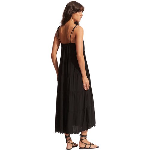 DAMEN KLEID GIA SCALLOP MIDI