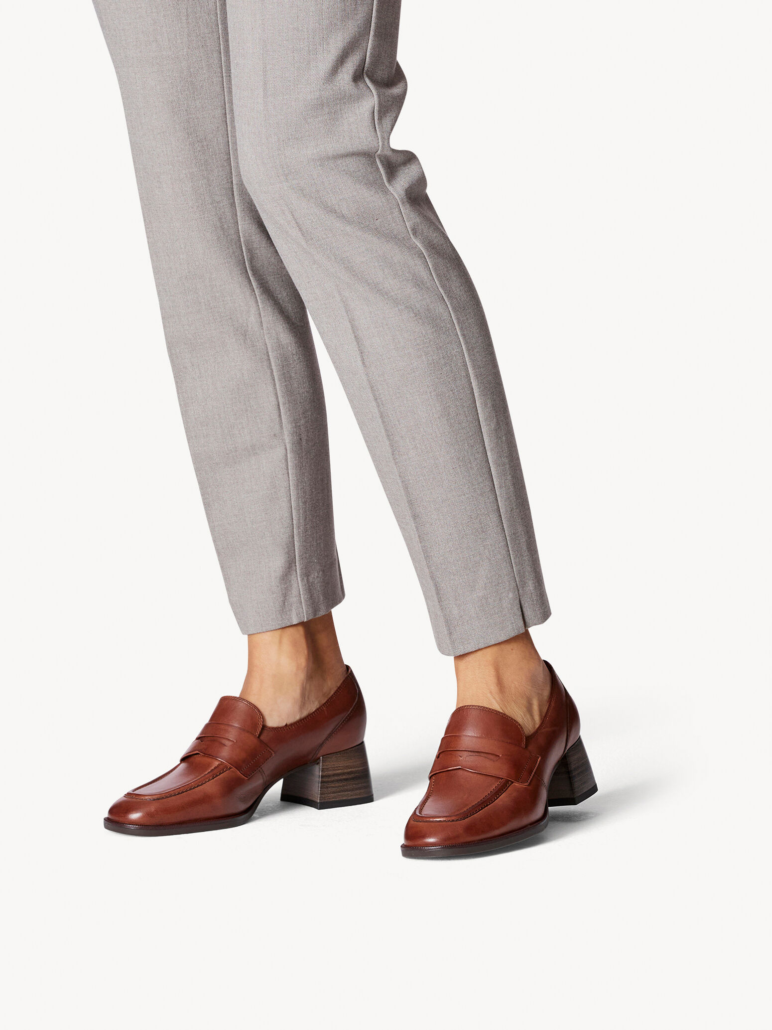 Slipper en cuir - marron