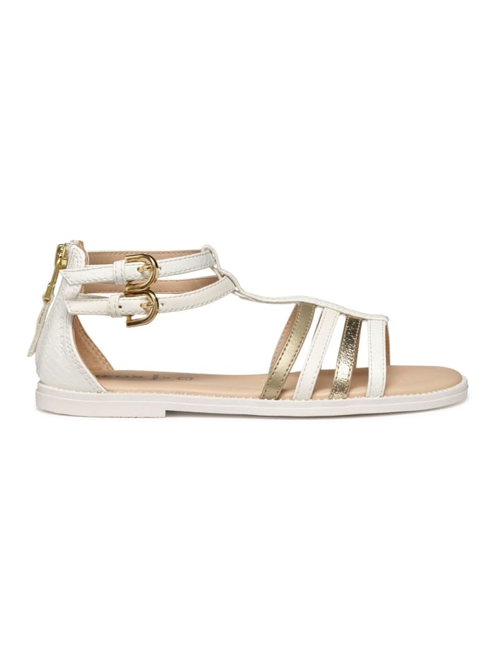 Geox Sandalen in Weiß/Gold günstig kaufen