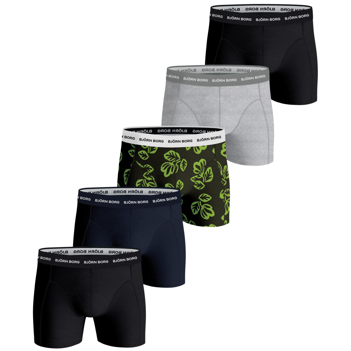 Björn Borg Cotton Stretch Boxer 5er Pack Boxershorts multicolor