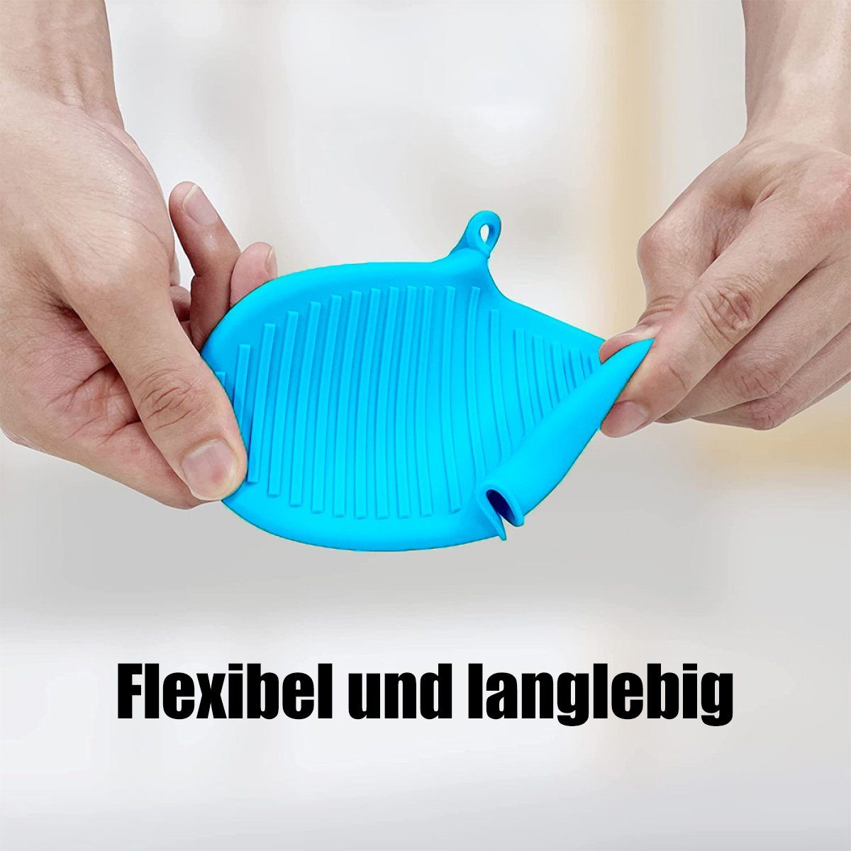 Rwoythk Topfhandschuhe 3 Paar Silikon Ofenhandschuhe Verdicken,Ofenhandschuh Anti-Rutsch