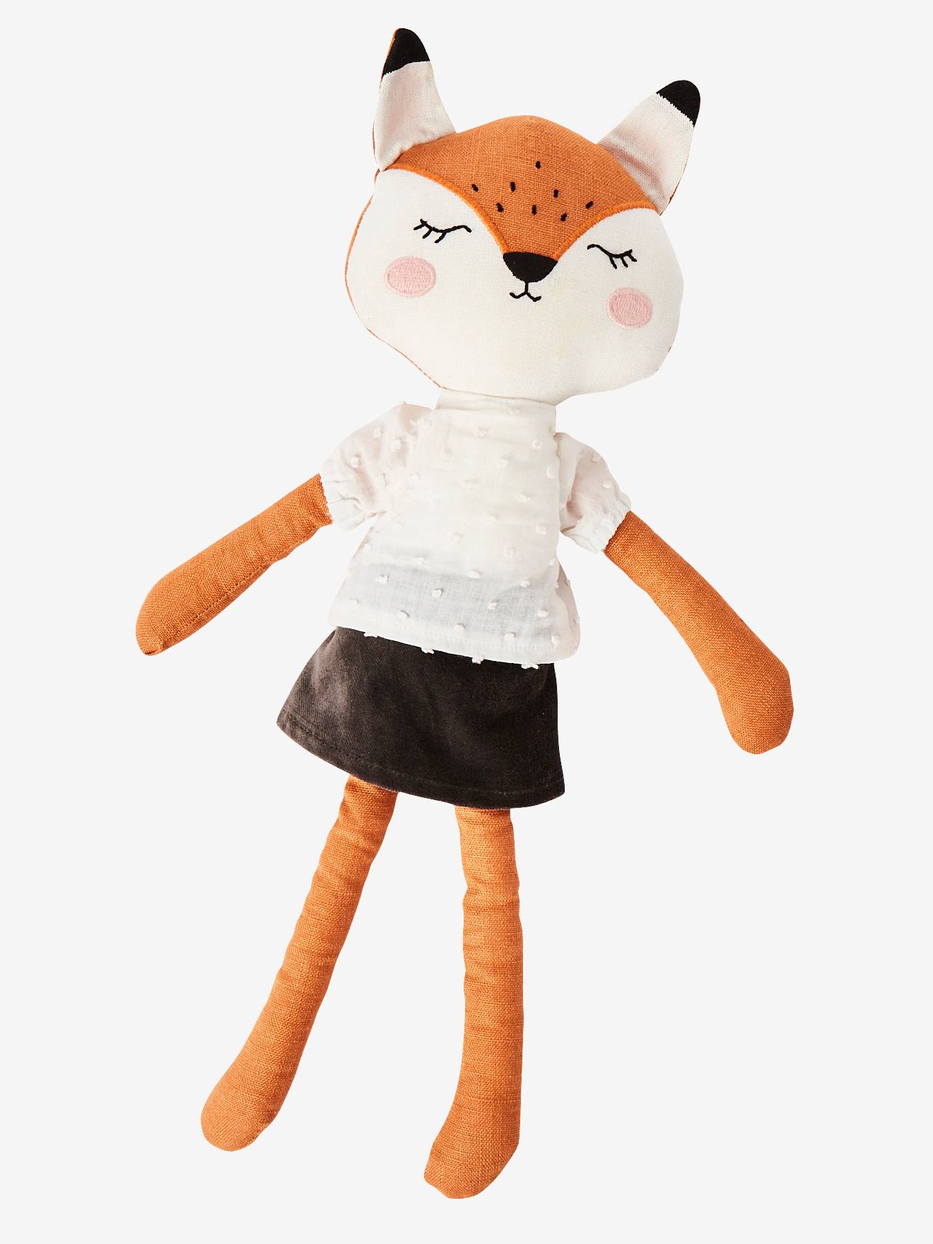 Poupée Dame renarde orange