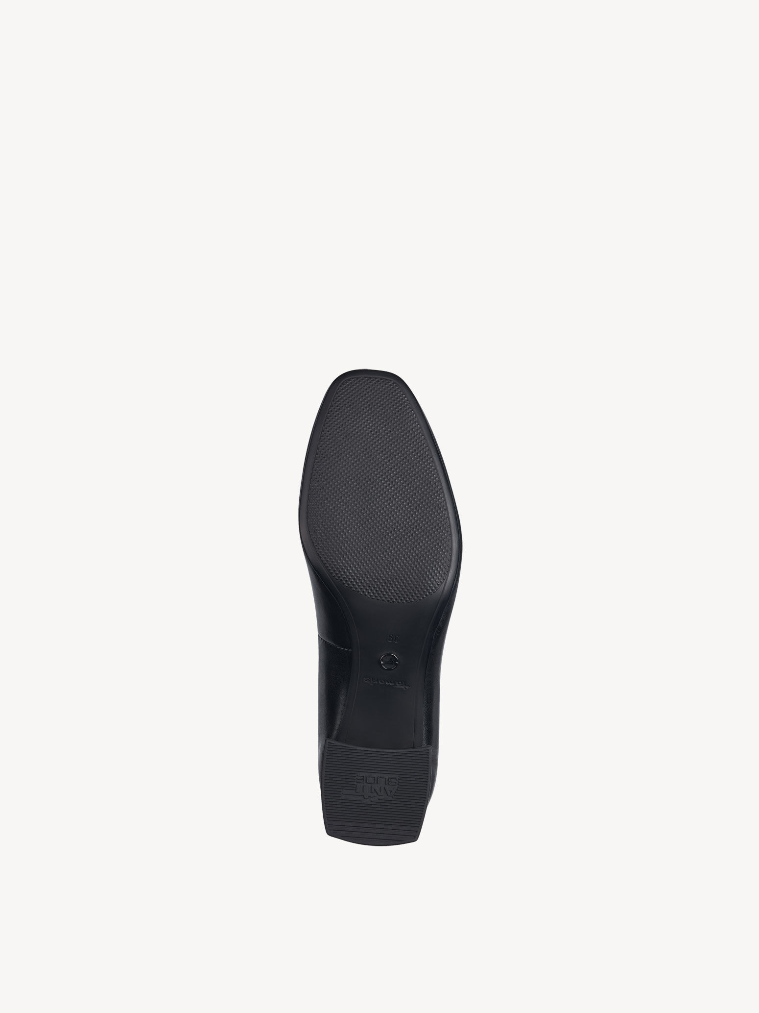 Escarpin en cuir - noir
