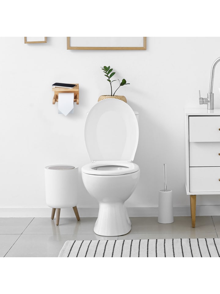 relaxdays Toilettenpapierhalter in Natur günstig kaufen onesize