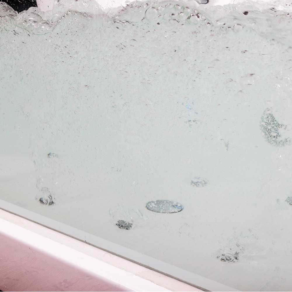 TroniTechnik Whirlpool Badewanne KOS 2 179cm x 85cm Heizung, Hydromassage, mit Bachlauf, Sanitäracryl