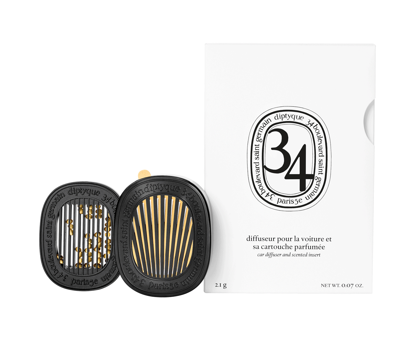 34 boulevard Saint Germain - Diffuseur pour la voiture et sa cartouche