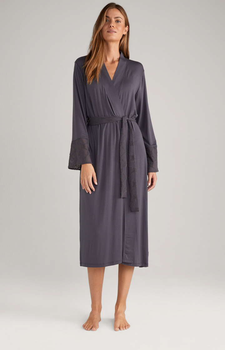 Lounge-Kimono in Anthrazit