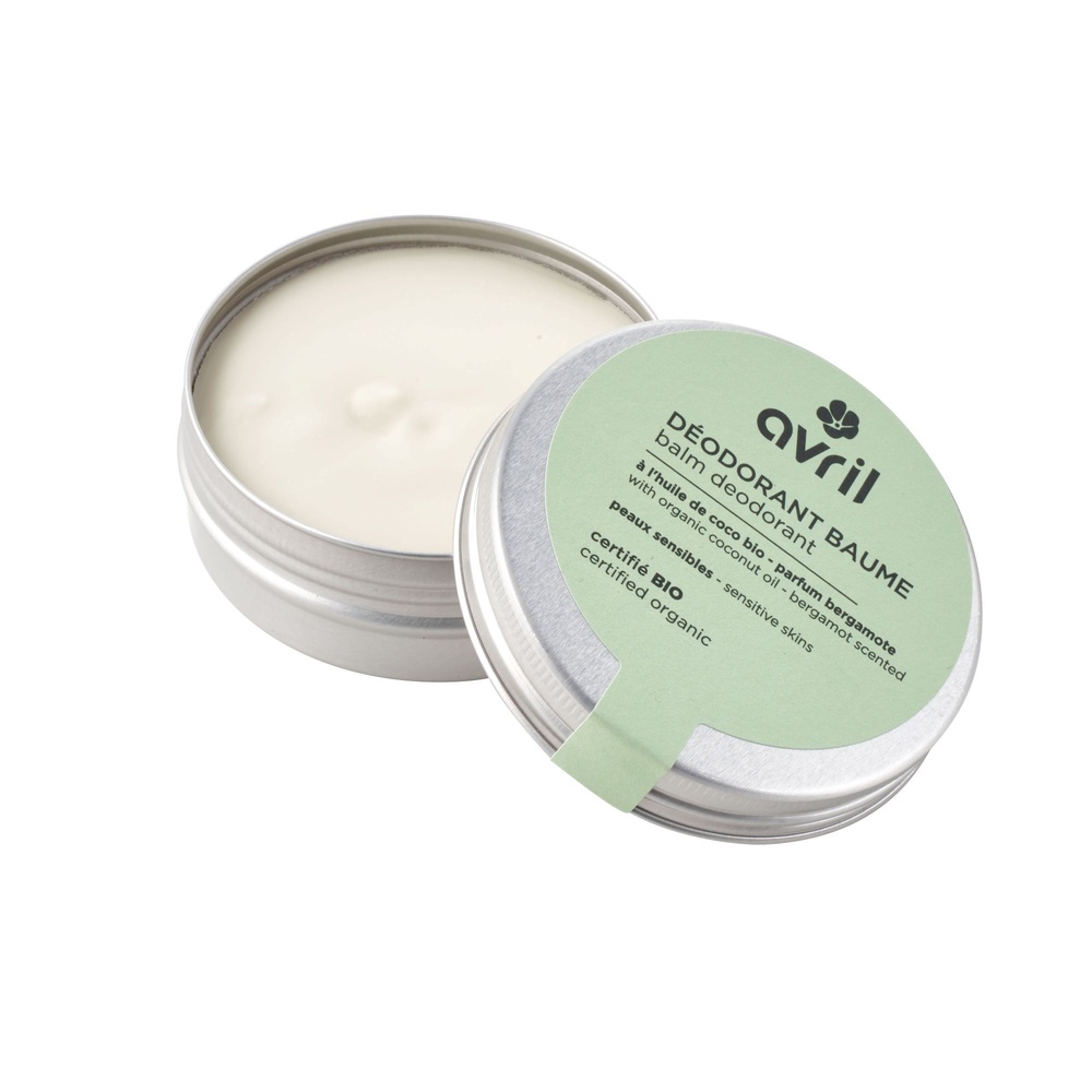 Avril Déodorant baume Peaux sensibles Parfum Bergamote 75 g - Certifié bio Déodorant