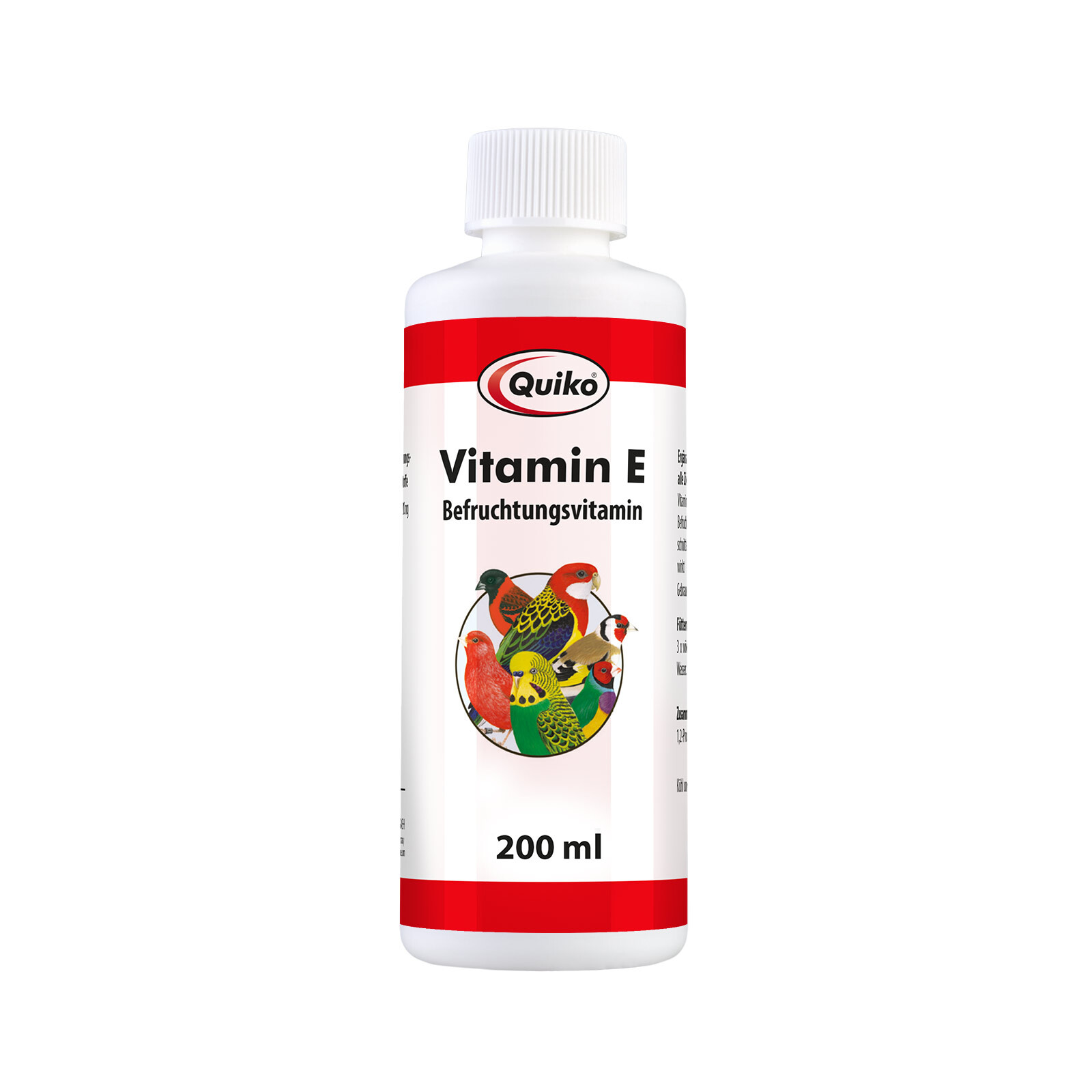 Quiko Ergänzungsfutter Quiko Vitamin E Liquid 200 ml: Ergänzungsfutter für Kanarien, Sittiche und Ziervögel