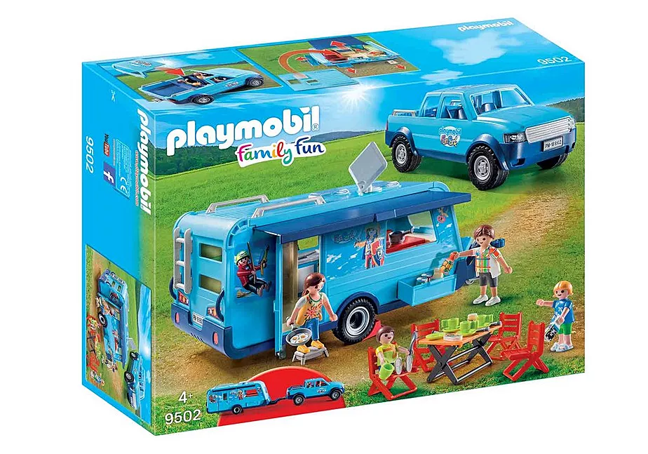 PLAYMOBIL-FunPark Pick-Up mit Wohnwagen