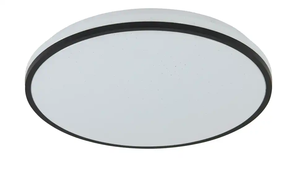 LED-Deckenleuchte, weiß mit schwarzem Ring