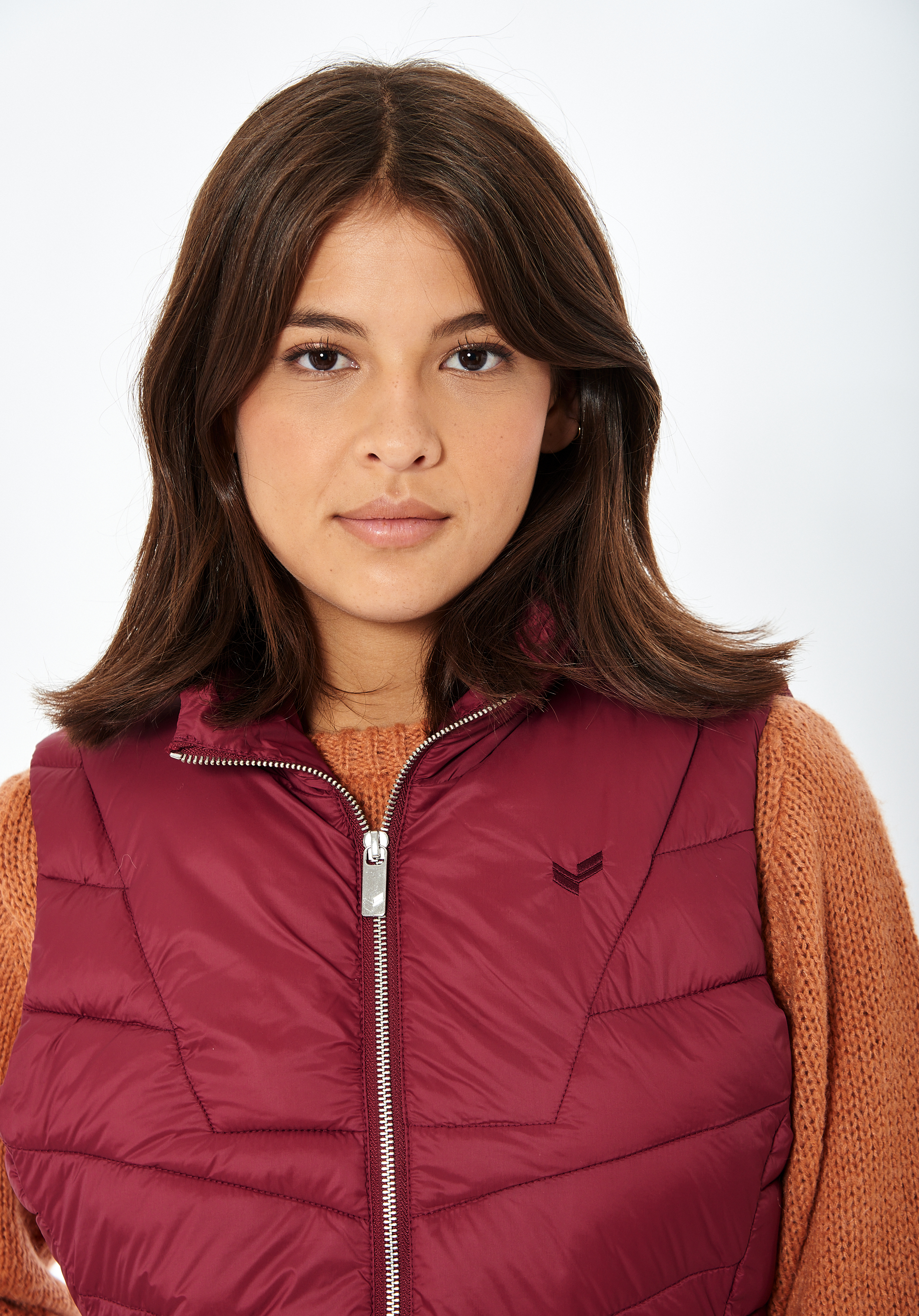 ARMA   Doudoune sans manches bordeaux Femme