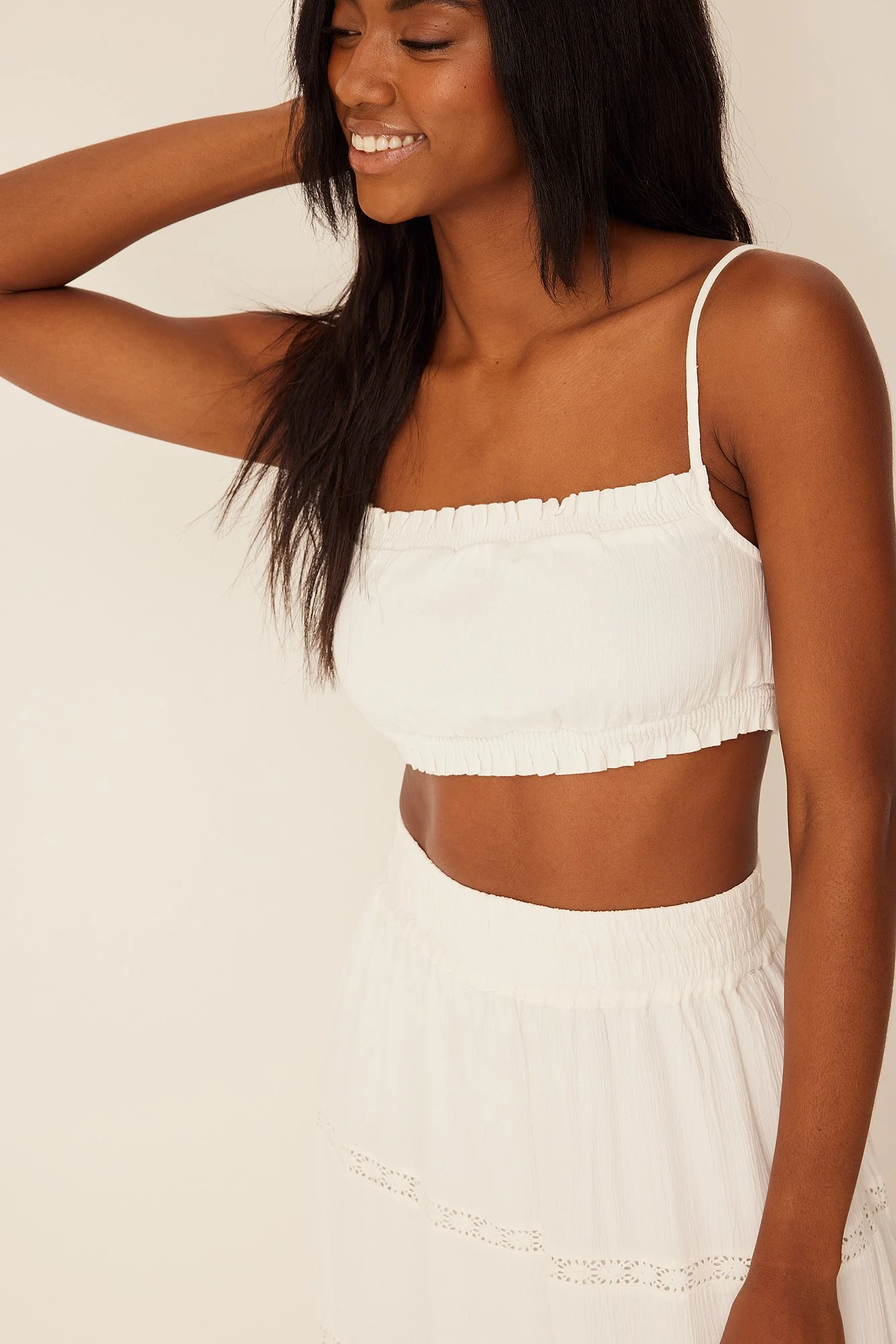 Singlet mit Smock-Detail
