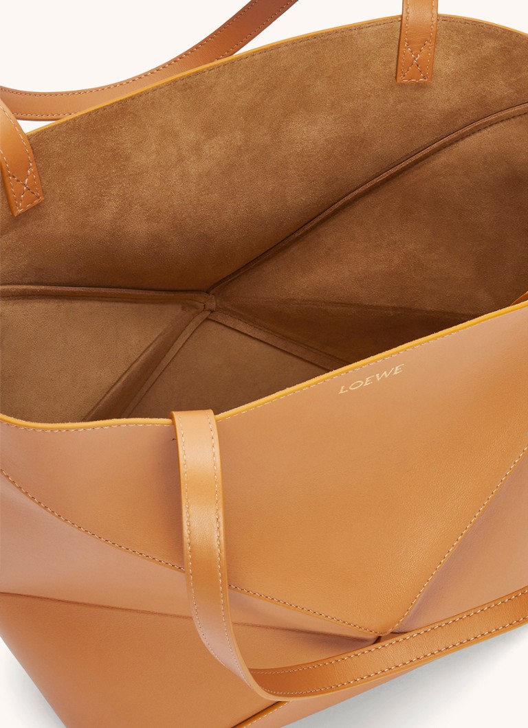 LOEWE Puzzle Fold vidēja izmēra iepirkumu soma no teļādas