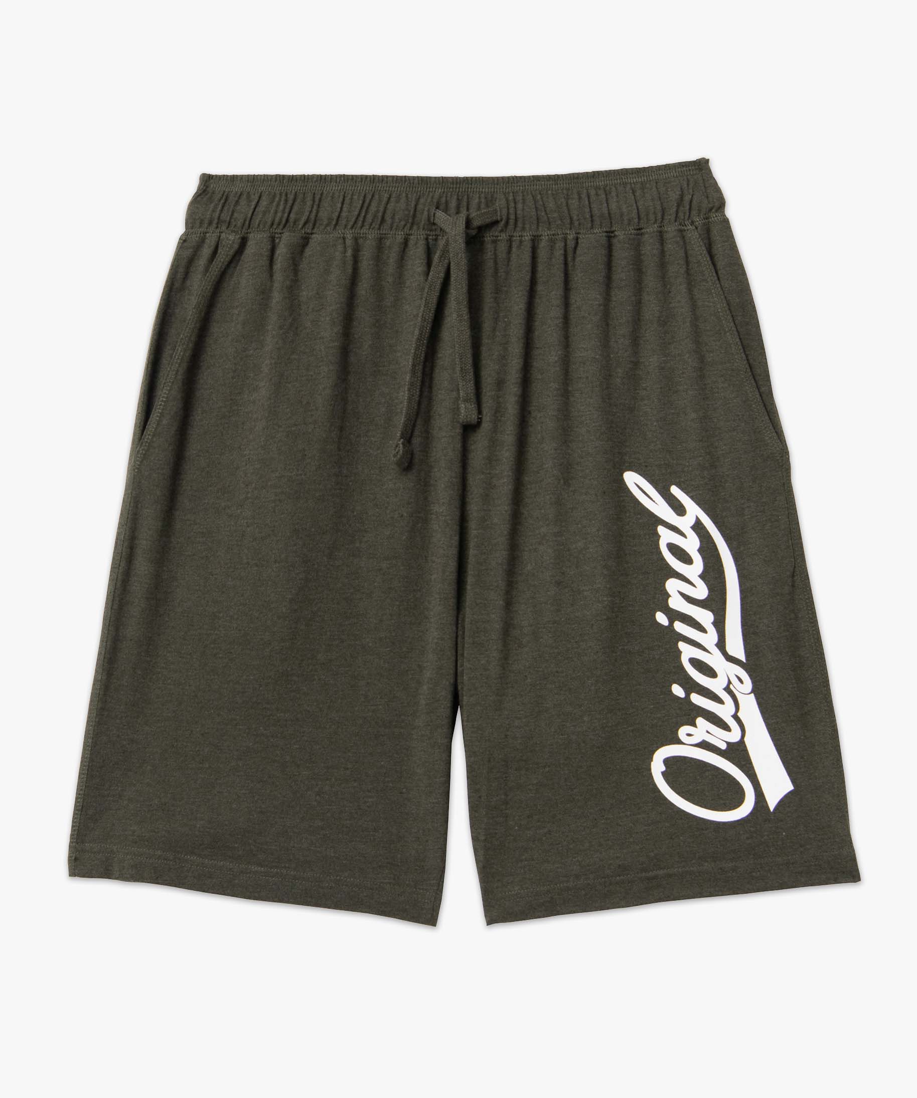 Short de pyjama homme en jersey à taille élastiquée kaki | GEMO