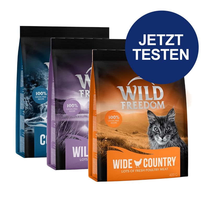Probierpaket Wild Freedom Trockennahrung zu TOP-Preisen | bitiba
