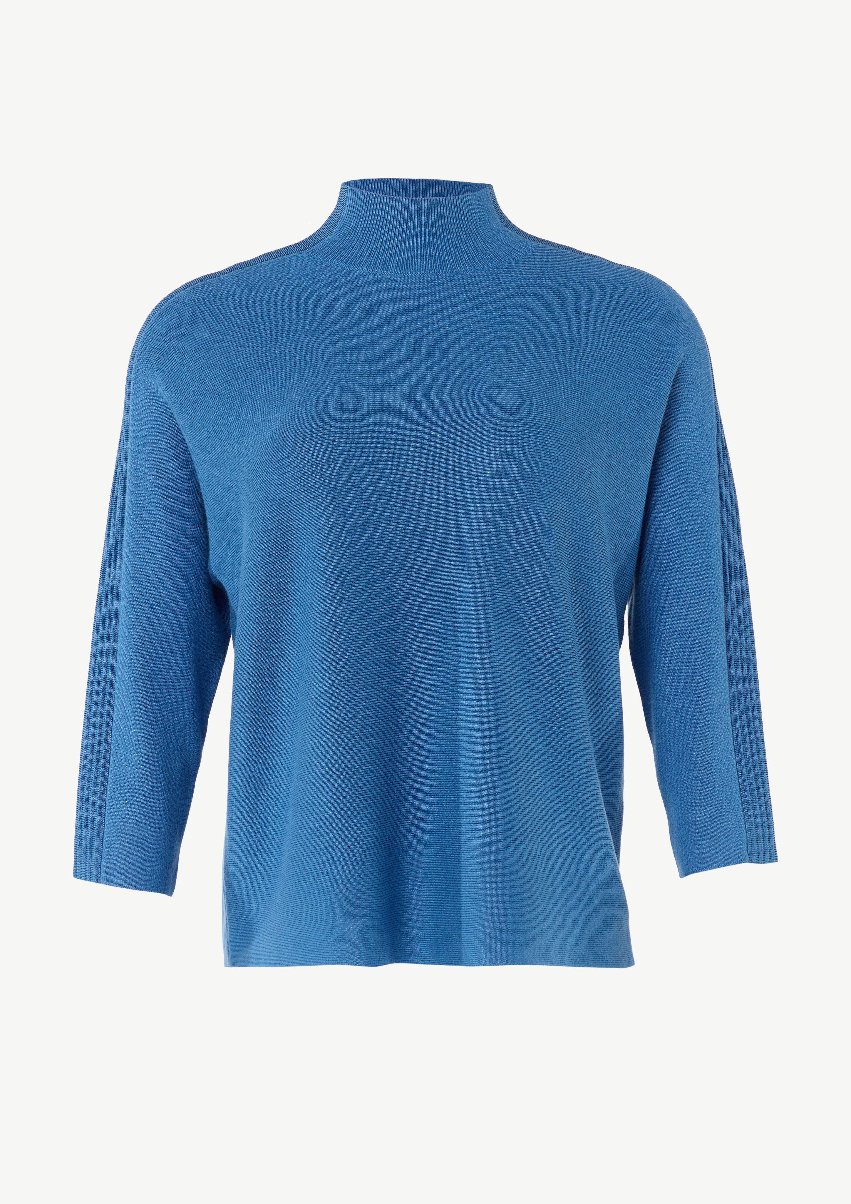 Feiner Strickpullover mit Turtleneck - royalblau